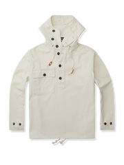 サルベージ風フード付きミリタリーパーカー