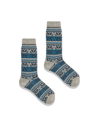 3足セット エスニック柄 厚手ソックス#PO