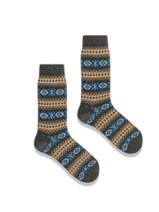 3足セット エスニック柄 厚手ソックス#PO