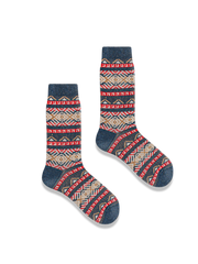 3足セット エスニック柄 厚手ソックス#PP