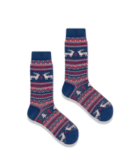 3足セット エスニック柄 厚手ソックス#PQ