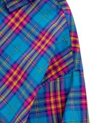 ビンテージウォッシュドチェックオーバーシャツ