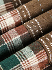 ヴィンテージ風パッチワークシャツ