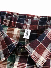 ヴィンテージ風パッチワークシャツ