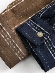 ヴィンテージ風パッチワークシャツ