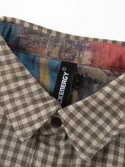 リバーシブルグラフィティ&チェックシャツ