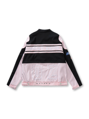 フロントビューのレトロレーシングワークジャケット