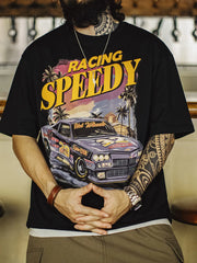 Vintage RACING SPEEDY プリントTシャツ