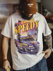 Vintage RACING SPEEDY プリントTシャツ