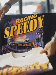 Vintage RACING SPEEDY プリントTシャツ