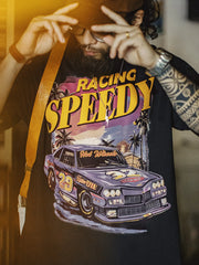 Vintage RACING SPEEDY プリントTシャツ