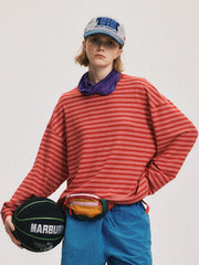 レトロストライプベースシャツ