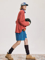 レトロストライプベースシャツ