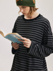 レトロストライプベースシャツ