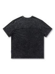 ウォッシュドパネルステッチTシャツ正面