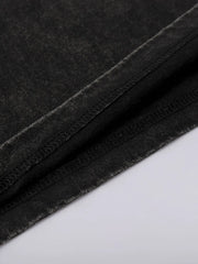 ヴィンテージウォッシュダブルハンドプリントTシャツ