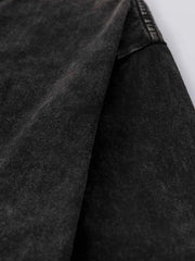 ヴィンテージウォッシュダブルハンドプリントTシャツ