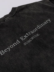 ヴィンテージウォッシュダブルハンドプリントTシャツ