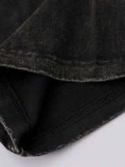 ヴィンテージウォッシュダブルハンドプリントTシャツ