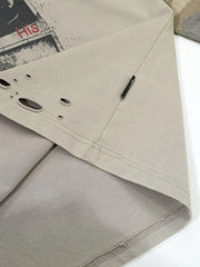 ヴィンテージロックレイヤードTシャツ