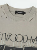 ヴィンテージロックレイヤードTシャツ