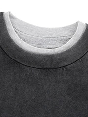 ヴィンテージウォッシュ 300g レイヤードショートスリーブT