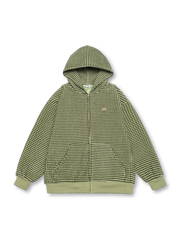 小格子フーディジャケット全体