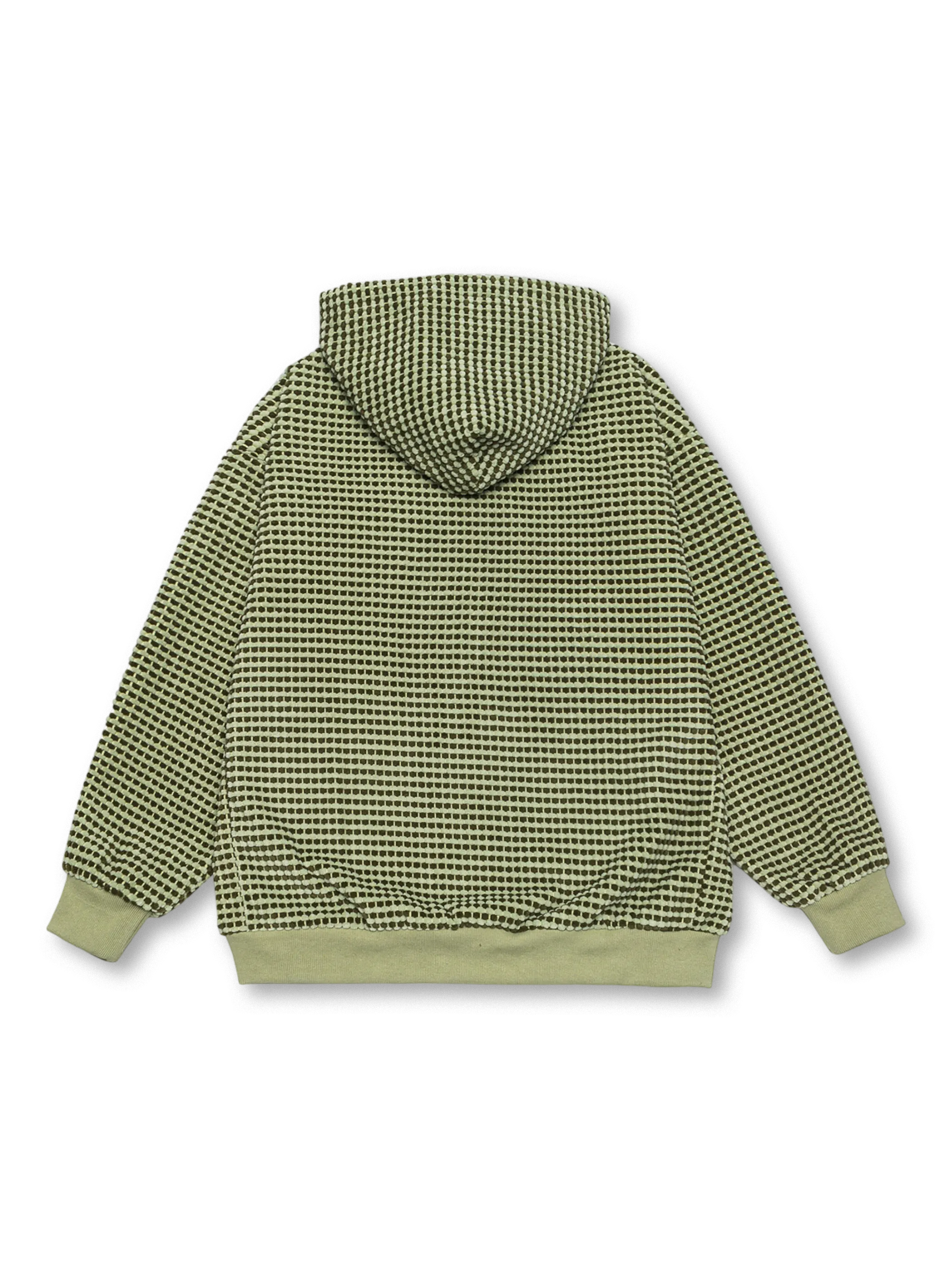 小格子フーディジャケット全体