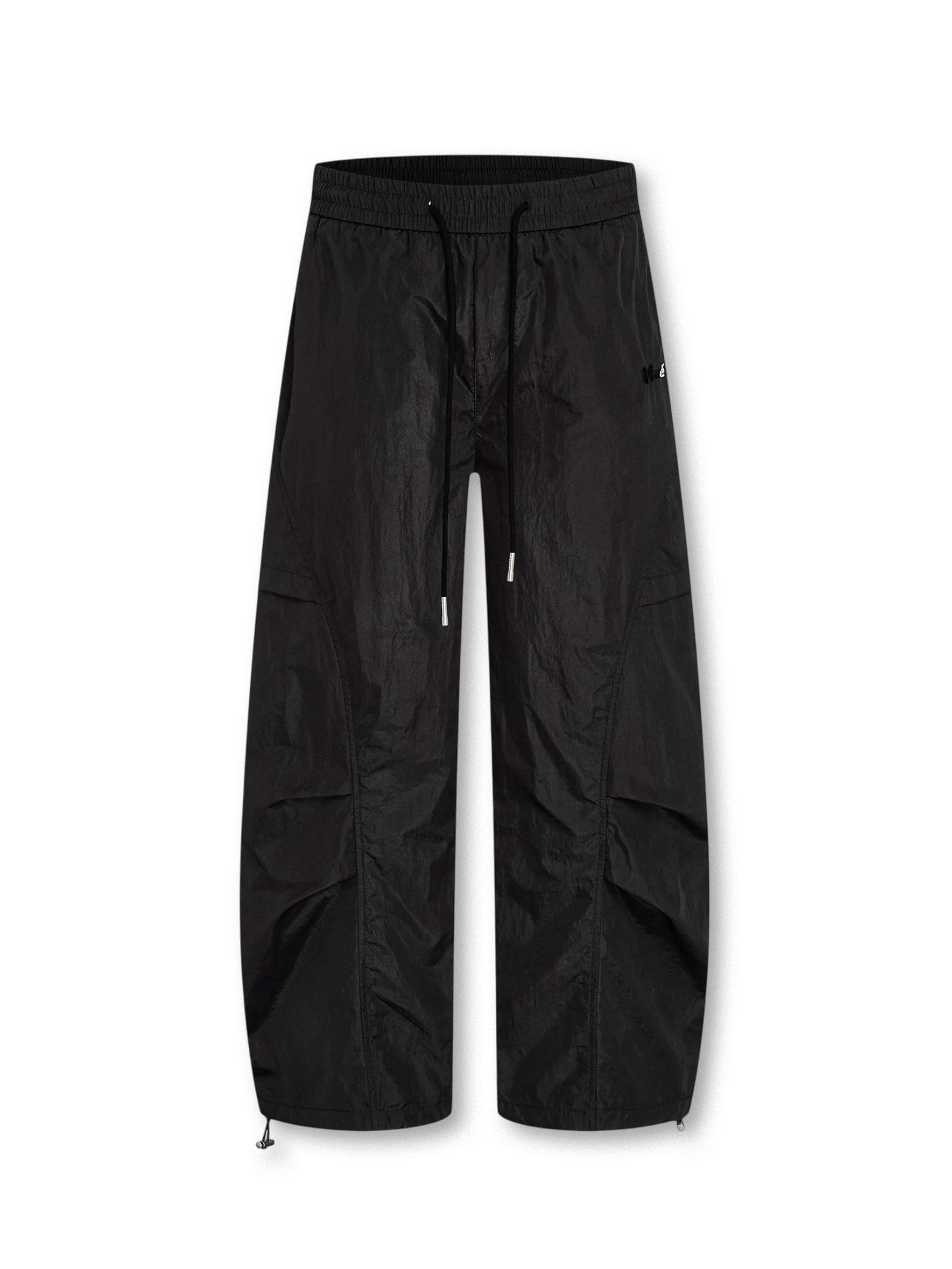 パラシュートカーブレッグワイドパンツ正面