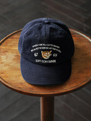 ヴィンテージウォッシュド コットンツイル キャップ