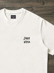 Jazz Kissa オーバーサイズ重厚コットンクルーネックTシャツ