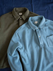 フリース Rugby シャツ 長袖ポロ