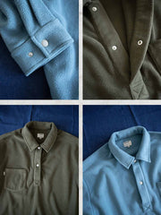 フリース Rugby シャツ 長袖ポロ