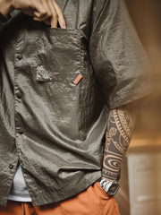 軽量クランクCubanカラーシャツ