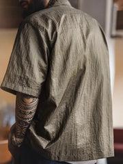 軽量クランクCubanカラーシャツ