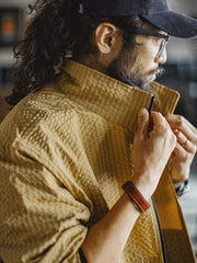 マウンテンテクスチャジャケットの正面