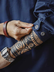 カラーブロック フード デッキジャケット