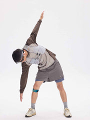 アウトドア カラーブロック 機能性ベスト