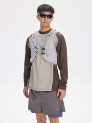 アウトドア カラーブロック 機能性ベスト