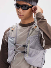 工装カラーブロック機能性ベスト 全体展示