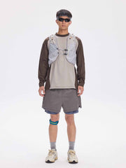 アウトドア カラーブロック 機能性ベスト