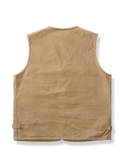 Vネック 多ポケット付き ベスト