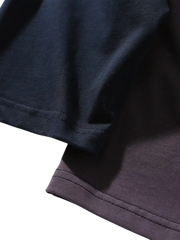 カラーブロック ラグランスリーブ ロングTシャツ