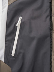 フード付き カラー パネル ジャケット