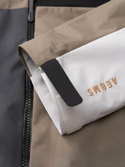 フード付き カラー パネル ジャケット