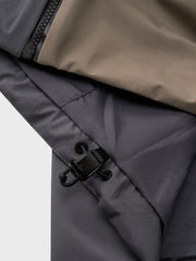 フード付き カラー パネル ジャケット