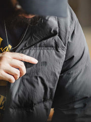 スタンドカラー 90%ホワイトダックダウンジャケット