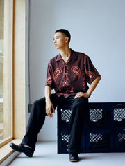 ペイズリー柄 アロハシャツ