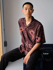 ペイズリー柄 アロハシャツ