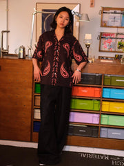 ペイズリー柄 アロハシャツ